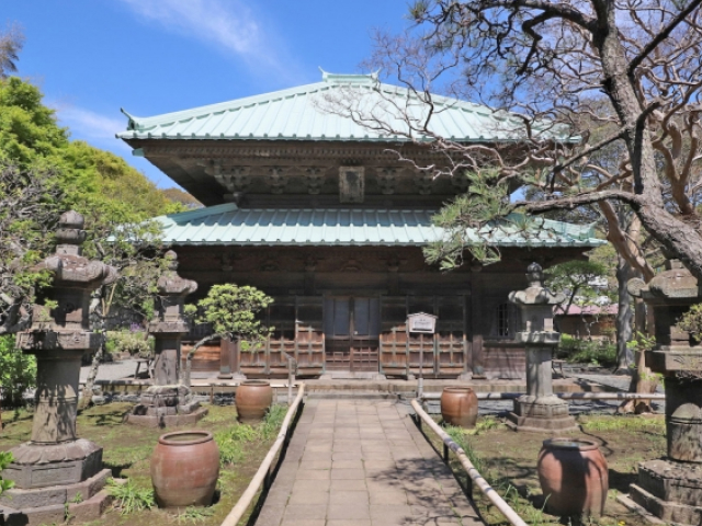 お梶の方のお墓である英勝寺（神奈川県鎌倉市扇ガ谷）