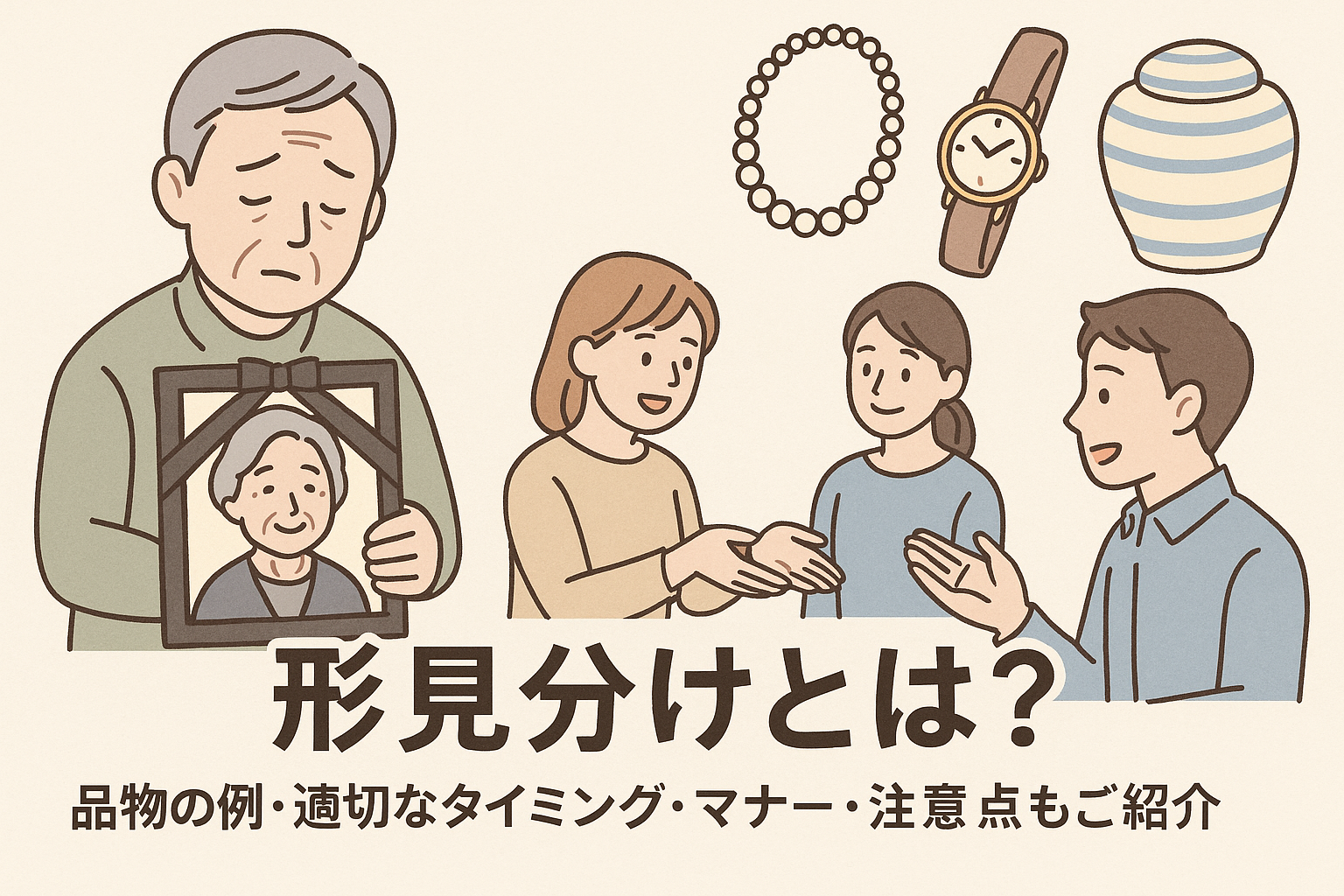 形見分けとは？品物の例・適切なタイミング・マナー・注意点もご紹介
