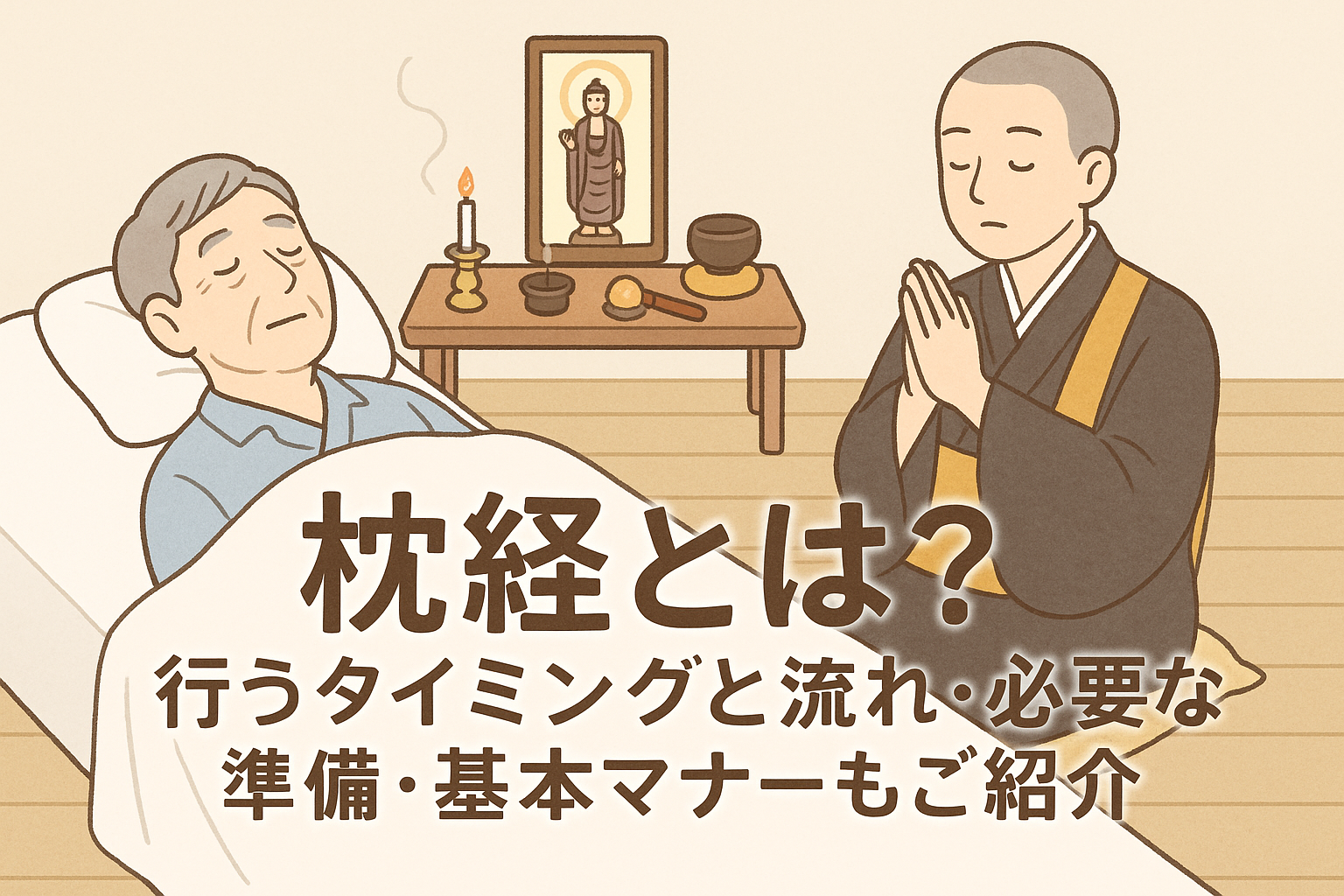 枕経とは？行うタイミングと流れ・必要な準備・基本マナーもご紹介