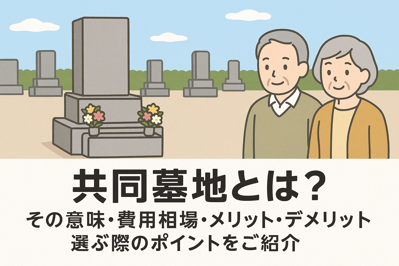 共同墓地とは？その意味・費用相場・メリット・デメリット・選ぶ際のポイントをご紹介