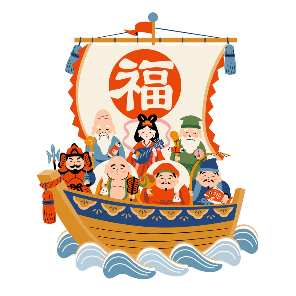 七福神とは？ご利益と7柱それぞれの特徴や宝船について詳しくご紹介します