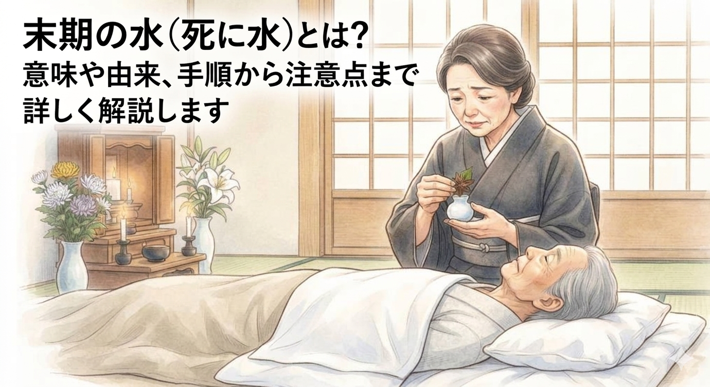 末期の水（死に水）とは？意味や由来、手順から注意点まで詳しく解説します